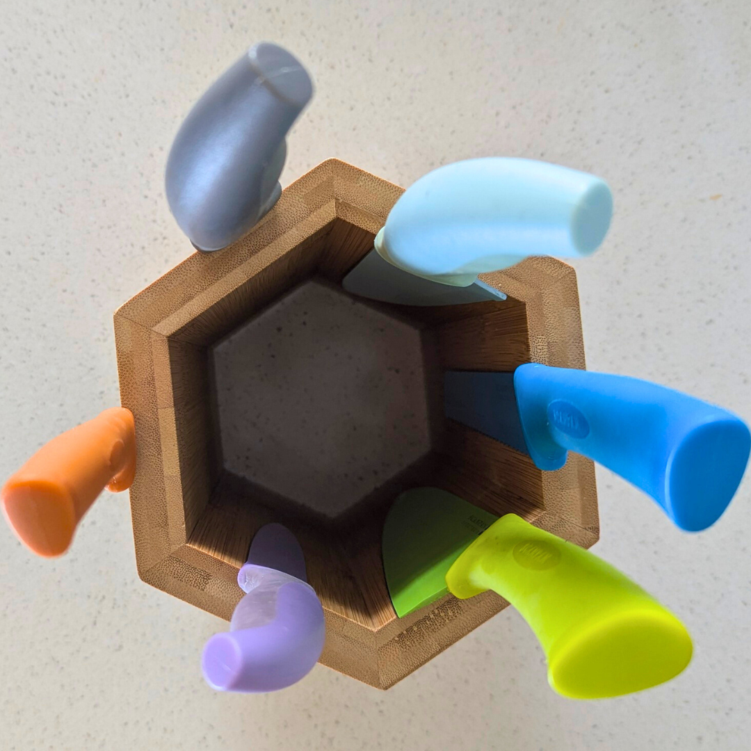 Bamboo Hexagonal Magnetic Knife Holder